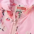 thumbnail image 5 of GYRATEDREAM Kids Toddler Girls Cartoon Spring Fall Outerwear Windbreaker Zipper Hooded Lightweight Jackets Coat, 5 of 9
