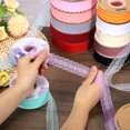 thumbnail image 5 of Unique Bargains 1.2 Inch Wide 50 Yard Lace Ribbon Floral Pattern Light Pink Lace Trim Ribbon for Gift Wrapping, Wedding Decor, 5 of 5