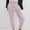 Pink, variant on ClodeEU Women's Summer Solid Color Button Fly Wide Leg Jeans ,Elastic Waist with Tapered Cuff Denim Pant Dark Blue,Womens Plus L