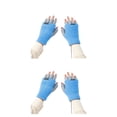 thumbnail image 2 of Kearding Guantes sin dedos de tela otoño hombres mujeres a prueba de viento calefacción eléctrica desmontable interior mitones protector de Azul 2Conjunto, 2 of 6