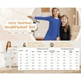 thumbnail image 6 of Oudiya Girls Thermal Underwear Set Long Johns Cold Weather Kids Base Layer Top Bottom, 4-12Y, 6 of 6