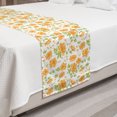 thumbnail image 2 of Flower Bed Runner, Peony Bouquets Romantic Holiday Season Classic Old Days Floral Art, Decorative Accent Bedding Scarf for Hotels Homes and Guestrooms, Queen, Pale Orange Green White, by Ambesonne, 2 of 2