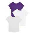 thumbnail image 2 of Garanimals Baby and Toddler Girls' Short Sleeve T-Shirt, 3-Pack, Sizes 12M-5T, 2 of 4