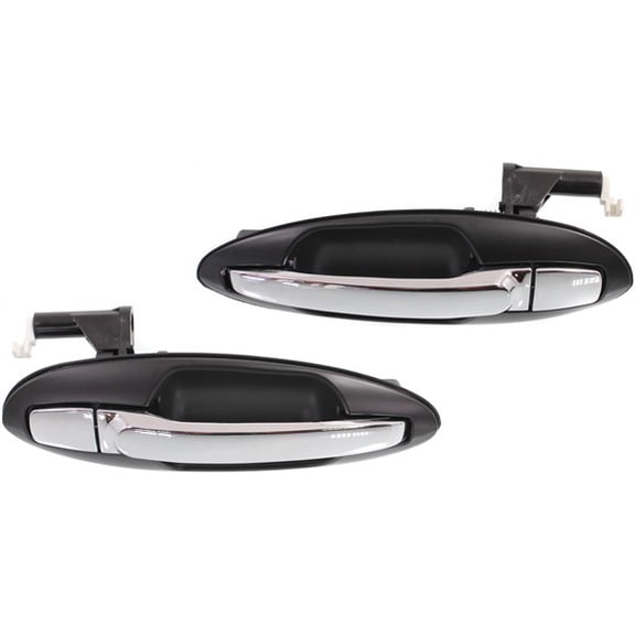Garage-Pro Rear Exterior Door Handle Compatible with 2002-2005 Hyundai Sonata and 2001-2006 Kia Optima/Magentis, Set of 2, Driver and Passenger Side