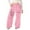C-Pink557, variant on DHFJKG Girls Sweatpants Baggy Joggers Pants Letter Printed Athletic Elastic Waisted Pants For Kids Teens With Pocket Drawstring Trendy Trousers