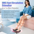thumbnail image 4 of Rechargeable Foot Massager with EMS & TENS, Electric Foot Massager for Muscle Relaxation & Comfort, 10 Modes 20 Intensity Levels, Portable & Cordless Design (Black), 4 of 7