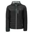 thumbnail image 2 of Men's-Cutter & Buck  Black Texas Longhorns Rainier Eco PrimaLoft Hooded Full-Zip Jacket, 2 of 3