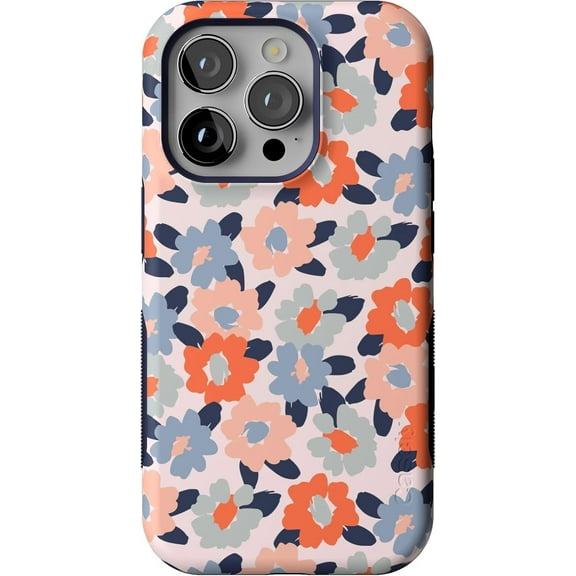Casely iPhone 14 Pro Case | Field of Flowers | Pastel Floral Case (Bold Compatible with MagSafe)