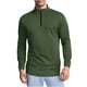 thumbnail image 1 of pstuiky mangas largas para hombre, Camiseta deportiva de manga larga con cuello alto y cremallera de color liso para hombre camisetas de hombre l, 1 of 7