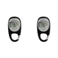 thumbnail image 1 of AMERTEER 2X Pedometer for Walking  Portable Walking 3D Step Counter  Simple Electronic Steps Tracker with Carabiner, 1 of 7