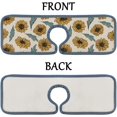 thumbnail image 6 of 3Pcs SKYSONIC Faucet Absorbent MatPattern with Sunflowers Leaves Washable Counter Drying Pads Behind Faucet, 6 of 7