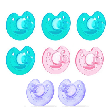 XIRQI 8Pcs Baby Pacifier,Realistic Pacifiers,Bibs Pacifiers 6-18 Months