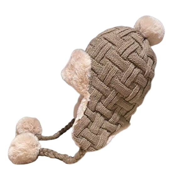 Gorro de invierno para mujer, orejeras, gorro cálido tipo trampero