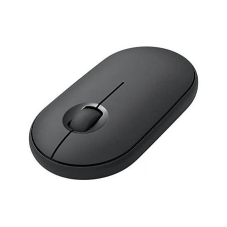 Logitech - Pebble i345 Bluetooth Optical Ambidextrous Mouse for iPad - Graphite