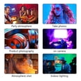 thumbnail image 3 of 2500K-9000K LED RGB Camera Light Color Output Video Light Kit Dimmable Panel Light Rechargeable LED Light, 3 of 5