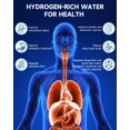 thumbnail image 2 of Botella de agua con hidrógeno Asgool 340 ml, recargable, con temporizador LED, 2 of 7