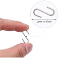 thumbnail image 2 of 150 Pieces Mini S Hooks Connectors Metal S Shape Hook Hangers with DIY Crafts Storage Box Hanging Jewelry, Key Chains & Tags, 2 of 6