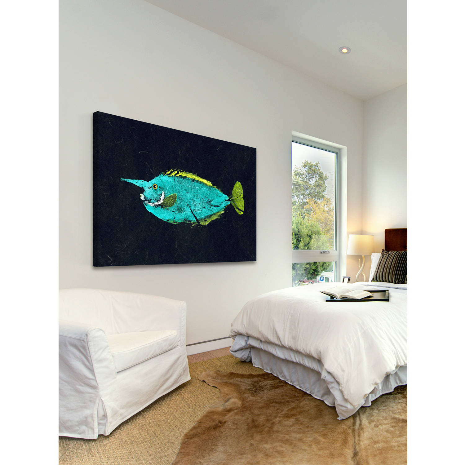 Marmont Hill "Mu Mu" by Warren Sellers Painting Print on Wrapped Canvas