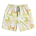 thumbnail image 3 of Uemuo Lemon Potatoes Pattern Men's Swim Trunks Hawaiian Beach Bathing Suit Swimsuits Beach Quick-Dry Shorts with Pockets-XX-Large, 3 of 9