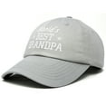 thumbnail image 4 of DALIX Worlds Best Grandpa Dad Hat Grandfather Gift Cotton Cap in Gray, 4 of 6