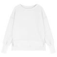 thumbnail image 4 of AherBiu Crewneck Sweatshirt for Girls Teens Baby Clothes Drop Shoulder Oversized Lightfleece Lined Pullover Tops, 4 of 6