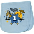 thumbnail image 2 of Inktastic Little Cowboy 1st Birthday Baby Burp Cloth, 2 of 3