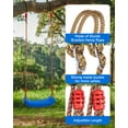 thumbnail image 4 of Plastic Swing, Indoor Outdoor Flat Bench Seat with Adjustable Nylon Hanging Rope for Kids and Adults, Childhood Rope Swing-Tree, Backyard Swinging Toy, 4 of 7
