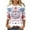 I-Multicolor, variant on Memorial Day T Shirt Fourth of July Shirt Women Women American Flag Tshirt Patriotic Womens Tee Ladies Independence Day Printed Round Neck 3/4 Sleeve T-Shirt Loose Tops
