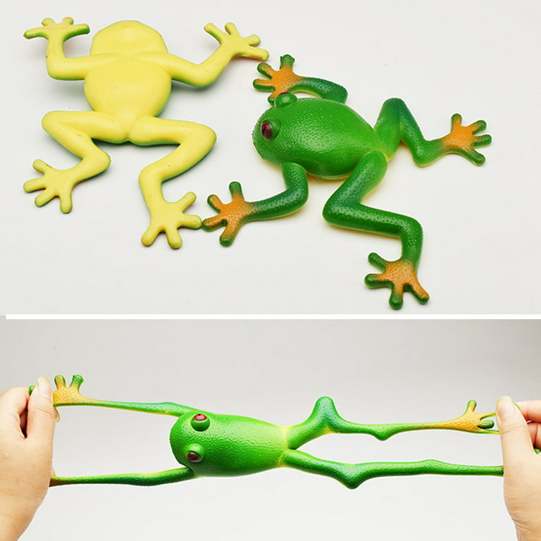 Asdomo Squishy Decompression Simulation Soft Stretchable Rubber Frog Model  Ornaments Spoof Vent Toys for Children Jokes;Squishy Antistress Simulation