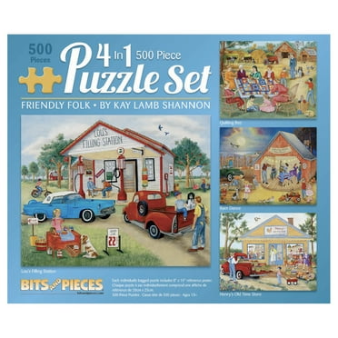 "Bits and Pieces - 4-In-1 River Escapades Nature Jigsaw Puzzles by Mary ...