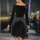 thumbnail image 4 of Gibobby Vestidos de fiesta cortos Vestido informal para mujer, ligero, delgado, de color sólido, cuello en V profundo, hasta la rodilla, Midi, vestido oscilante(Negro,CH), 4 of 5