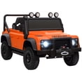 thumbnail image 3 of Qaba 12V Kids Electric Ride on Truck, Land Rover Licensed Battery Powered Toy Car w/ Remote Control, Dual Motors, Spring Suspension, Orange, 3 of 10