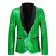 thumbnail image 5 of CHAQUETA DE DEPORTIVA CON LENTEJUELAS PARA HOMBRE INSPIRE CHIC, CON SOLAPA DE CHALECO, DE UN BOTÓN, BRILLANTE, VERDE, PARA BODA, 5 of 7
