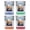 Multicolor (4-Pack), variant on Copenhagen Denmark Design C Souvenir 2 oz Square Shot Glass Orange
