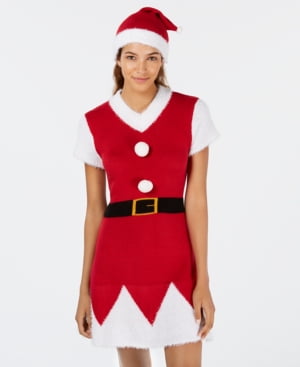 walmart santa sweater dress