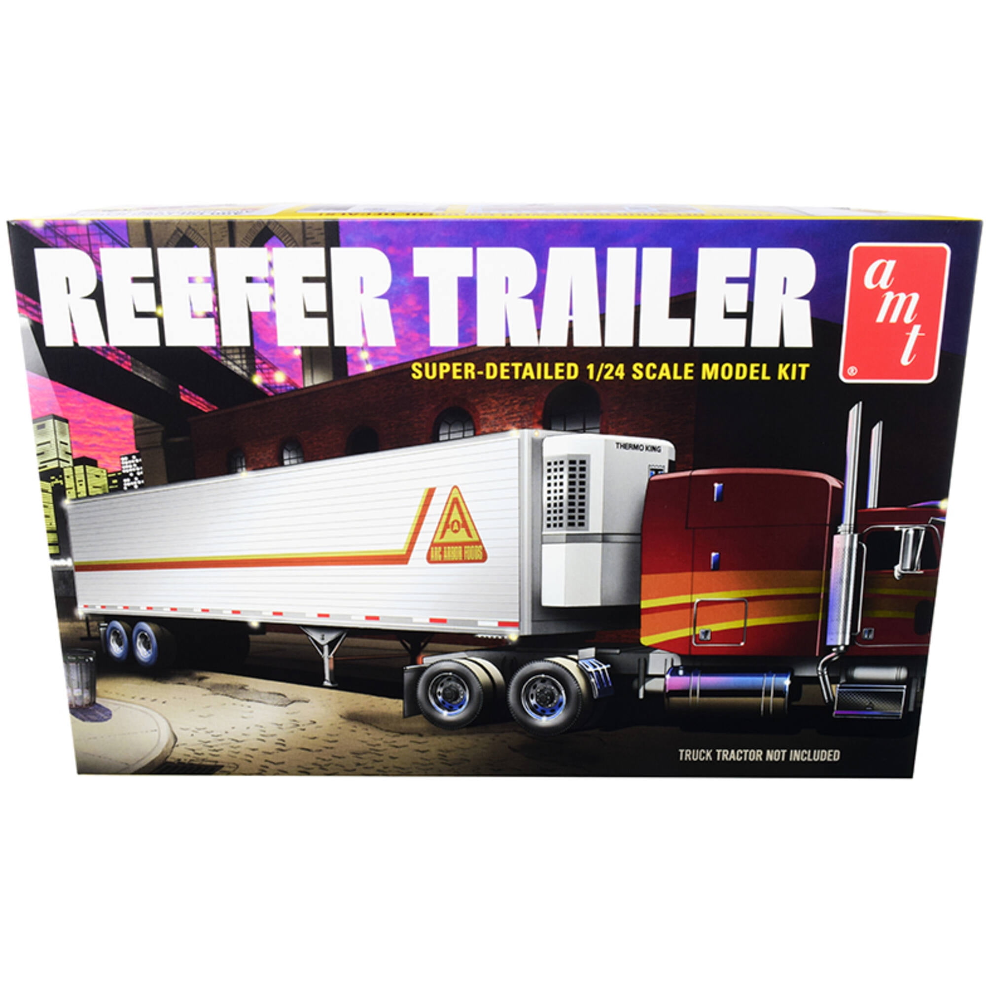 イタレリ Reefer Trailer 1/24 Amazon.com: AMT Reefer Semi Trailer 1:24 Scale Model Kit