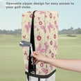 thumbnail image 5 of Yuyamidu Pink Butterfly Golf Bag Dust Cover for Women Cute Cherry Golf Bag Top Cover for Stand Cart Bags Easy to Carry Protect Your Clubs, 5 of 8