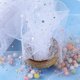thumbnail image 3 of 1 pieza de tul blanco de 25 yardas x 15 cm, tul enrollado con lentejuelas, estrella, copo de nieve, para decoración de mesa, boda, tótem de Navidad, vestido de fiesta DIY, 3 of 5