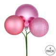 thumbnail image 2 of Vickerman 18" Pink Ball Ornament Christmas Pick, 4 per set, 2 of 2