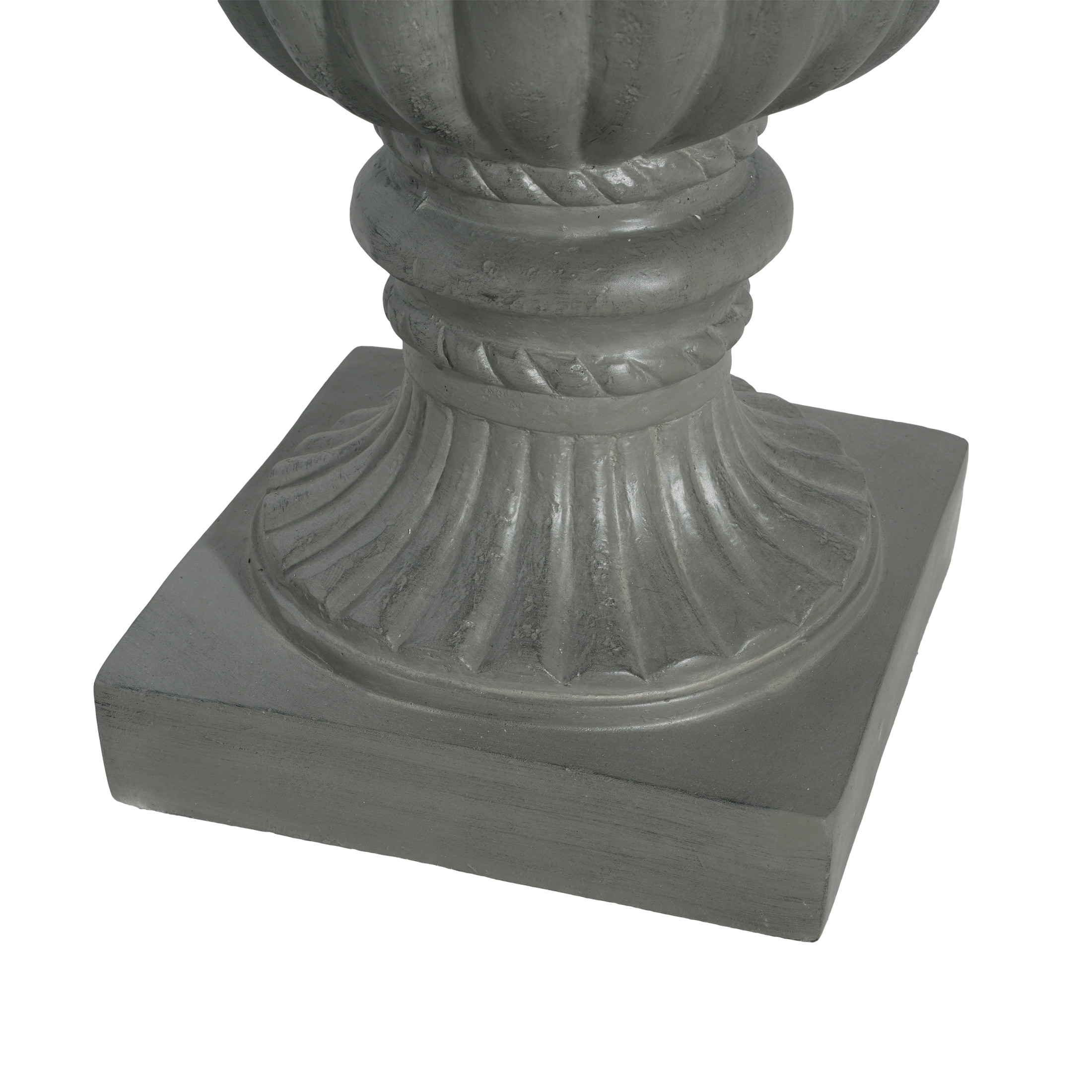 Christopher Knight Home 26.25" Garden Urn Planter Pot for Indoor Outdoor Use, Vintage Design, Gray