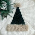 thumbnail image 3 of Oalirro Sequin Santa Hat, Christmas Hats for Women Or Men, Soft Adults Holiday Hat for Santa Claus Party Supplies Gifts for New Year Headwear, 3 of 9