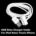 thumbnail image 4 of Cargador de cable de sincronización de datos USB para Apple iPhone 4 4s 3G iPhone iPod Nano Hugtrwg Nuevos Originales, 4 of 6