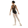 thumbnail image 2 of DanzNmotion by Danshuz Girl's Strap Leotard 12-14 BLACK, 2 of 4