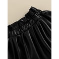 thumbnail image 5 of Kiapeise Pu Leather Skirts for Toddler Baby Girls Faux Leather Pleated Skirts Casual Mini Skirts, 5 of 8
