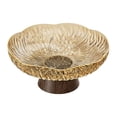 thumbnail image 1 of Frutero con pedestal, cesta de frutas portátil, soporte para aperitivos de moda, bandeja para frutas Ámbar, 1 of 9