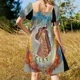 thumbnail image 5 of ¡Inspiración en Alas de Fuego! Vestido sin mangas Clay the Dragon de L Gottshall, vestido de verano para mujer, estilo coreano., 5 of 7
