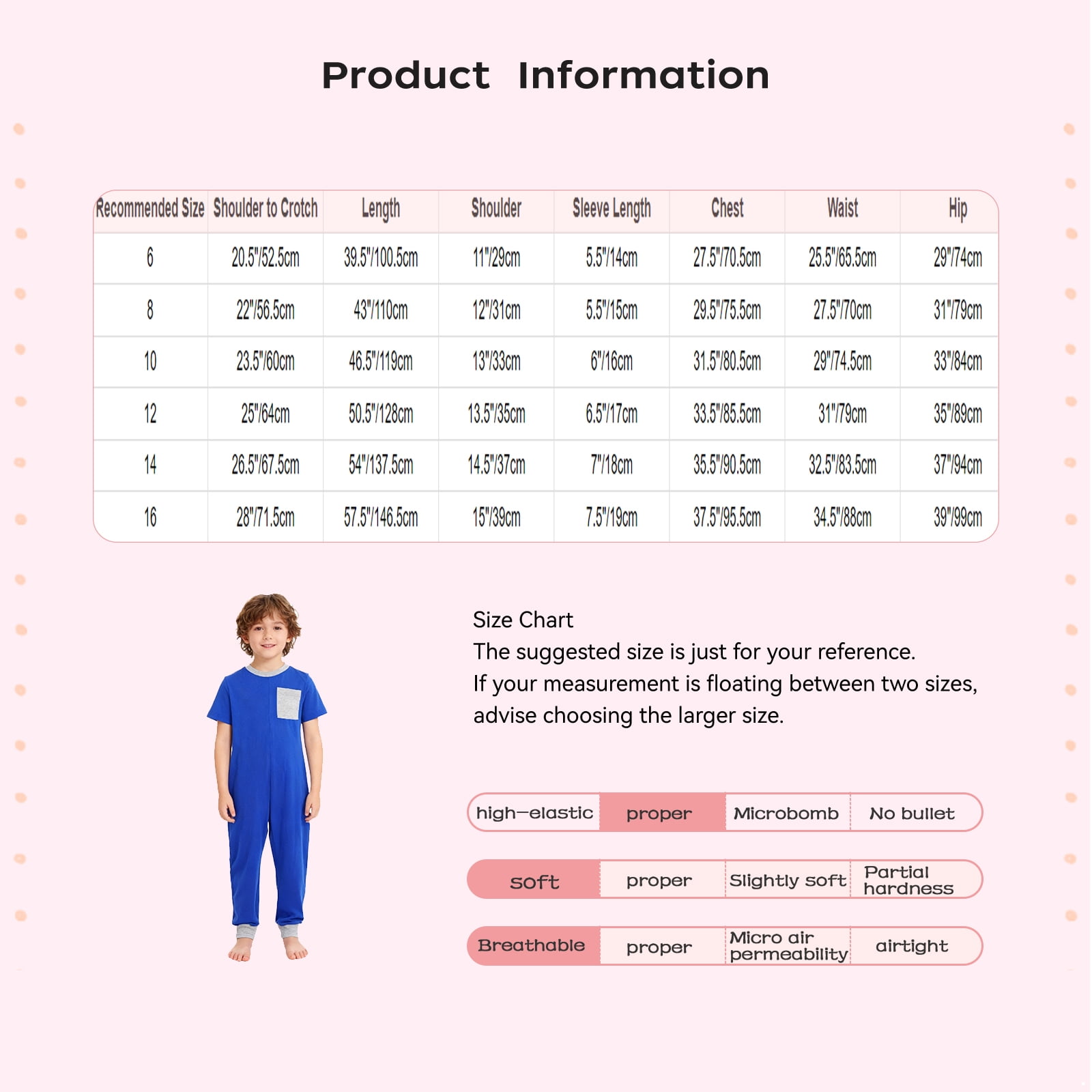 vastwit Adaptive Jumpsuit for Kids Autism Sensory Special Needs Anti-Strip Romper One Piece Pajamas Red 14