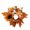 Orange, variant on 9.84 Inch Fall Candle Ring Wreath, Artificial Pumpkins Maple Leaves Dahlia Pip Berry Centerpiece, Thanksgiving Table Decor for Door Wall Window Display (Candle Not Included) - Beige