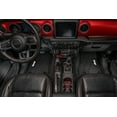 thumbnail image 4 of Flextread Floor Mats for 18-24 Jeep Wrangler JL 2-Door - Mopar Licensed Factory Fit - Black w/ Tan Jeep Insert - 100% Made in USA, 4 of 5