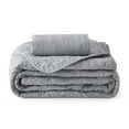 thumbnail image 7 of TOPCHANCES Quilted Quilt Set, 3 Piece Lightweight Queen Bedspread with 2pcs Pillowcase ( Grey ), 7 of 7